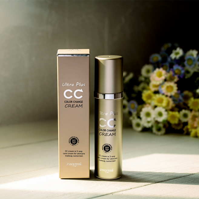 윤슬 짱미 울트라플러스 씨씨크림 SPF50+ PA+++ zangmi CC크림 자연스런 톤보정 커버 베이스크림, 21호, 1개, 50ml