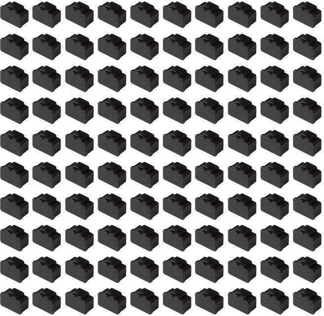 MAINE 베이직 랜포트 RJ45 먼지마개 TPLANDC100BK, 블랙, 100개, 20mm