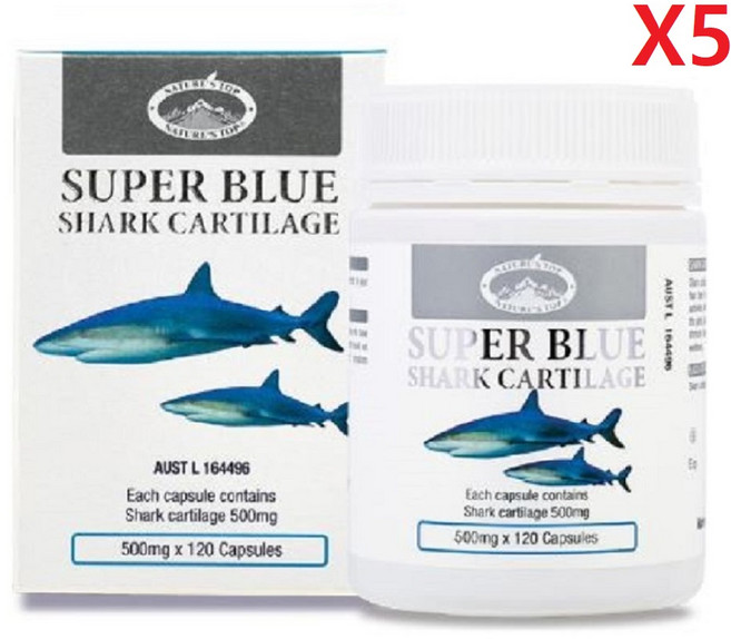 호주 네이쳐스탑 상어연골 500mg 120정-5개, 600개, 120정