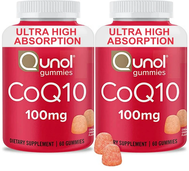 Qunol 퀴놀 코큐텐 100mg 구미 젤리 코엔자임 큐텐, 60구미 2개, 2개, 60정 - 쿠팡