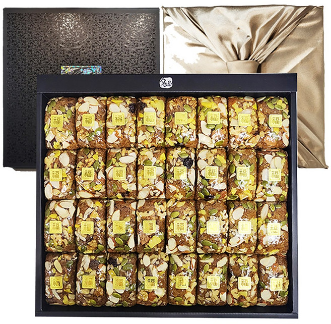 조현제떡연구소 약식선물세트 약밥 3kg 95g 32개 아침식사대용 건강식 약식맛집 선물로좋은 영양밥 하루견과류 저염저당 추석선물 명절음식 설선물 이바지 부모님간식, {리뷰약속할인}{저염저당}약식선물세트