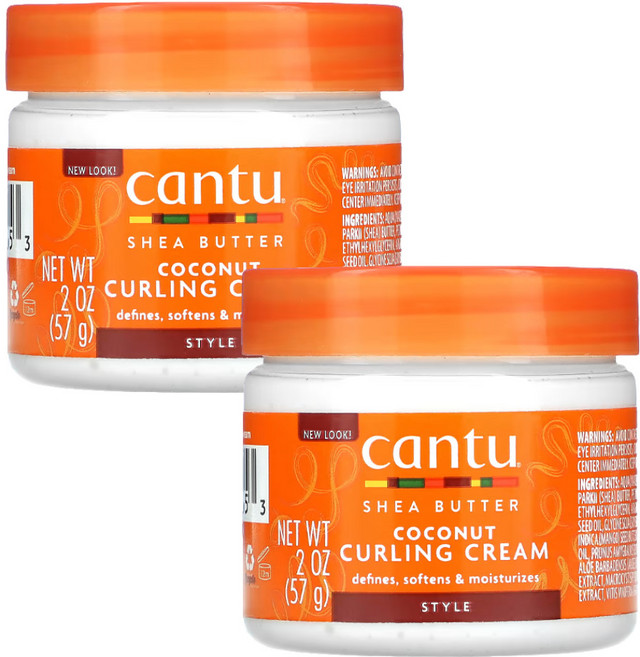 시어버터 컬크림 자연스러 모발 보습 Cantu, 2개