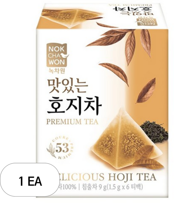 녹차원 맛있는 호지차, 1개, 6개입, 1.5g