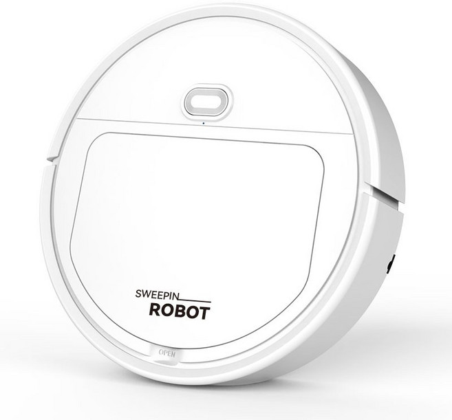 智能掃地機器人 掃吸拖三合一, 1個, 白色升級版掃吸拖