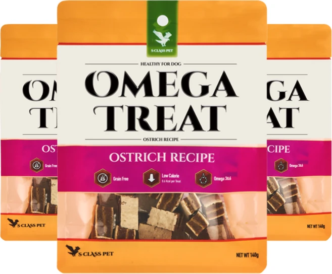 펫보타닉스 헬씨 오메가트릿 연어 340g 애견간식, 타조+고구마+대구, 141g, 3개 - 쿠팡