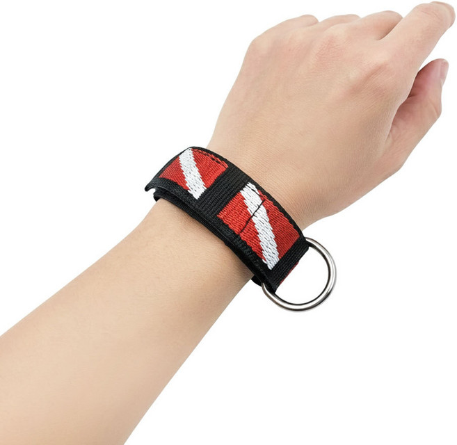 스쿠버다이빙 필수품 악세사리 체결 손목 밴드 스트랩, 블랙