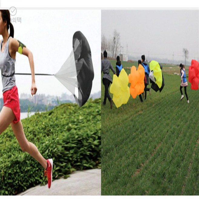 [하루셀렉] 달리기 공기저항 낙하산 러닝장비, 형광그린