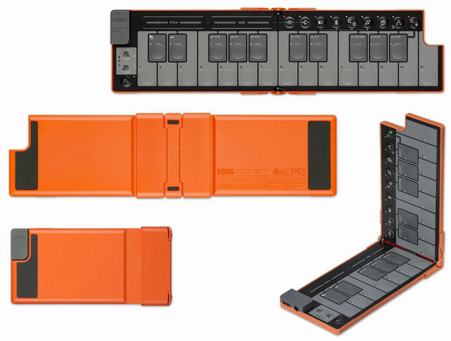 KORG nanoKEY-FD Lava Orange LO 접을 수 있는 MIDI USB 키보드 nanoKEY Fold FOLDABLE MIDI KEYBOARD, Fold LO, 1개