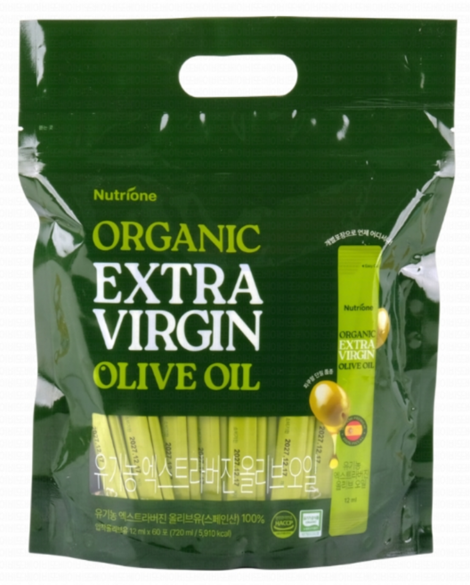 뉴트리원유기농엑스트라버진올리브유 스틱, 12ml, 60개