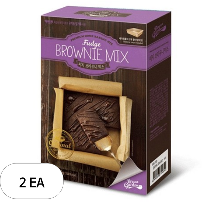 브레드가든 퍼지브라우니 믹스, 2개, 400g