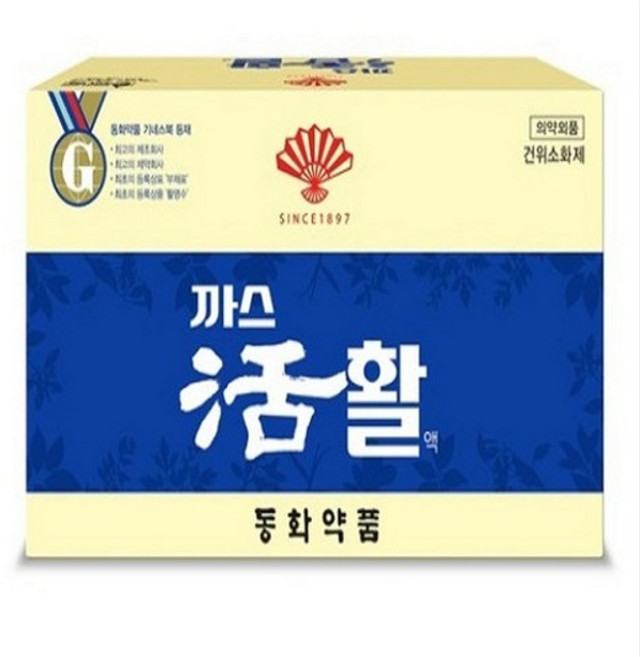 까스활 75ml x 30병(안전포장)소화제 활명수 속쓰림, 30개