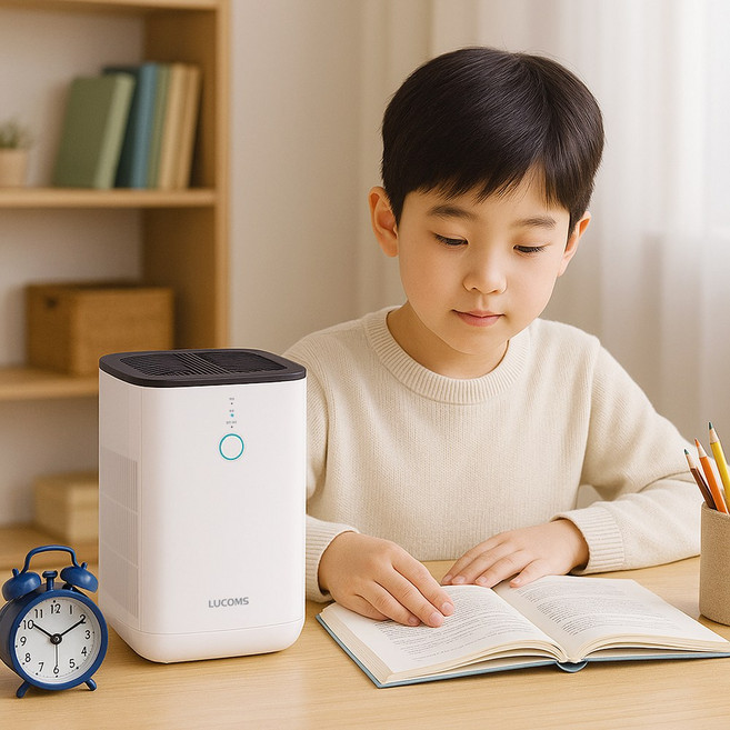 루컴즈 탁상용 공기청정기, C05P01W, 혼합색상