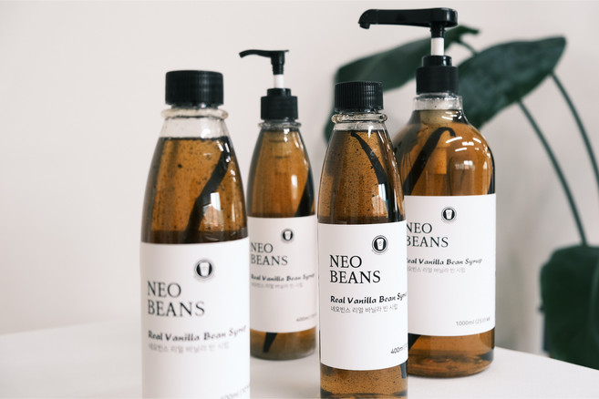 네오빈스 리얼 바닐라 빈 시럽, 1개, 500ml