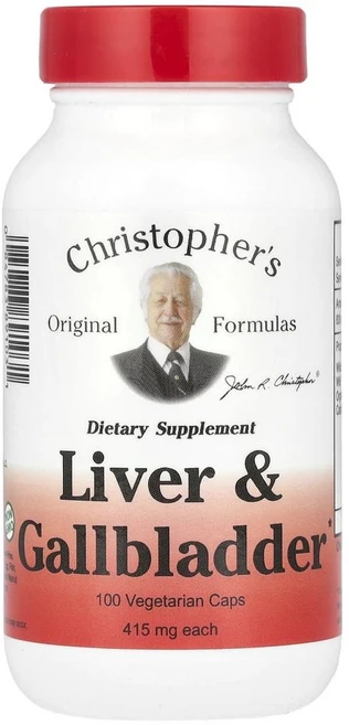 크리스토퍼 오리지널 리버 & 갤블래더 415mg Christopher's Original Formulas Liver & Gallbladder 415 mg 100정, 1개 - 쿠팡