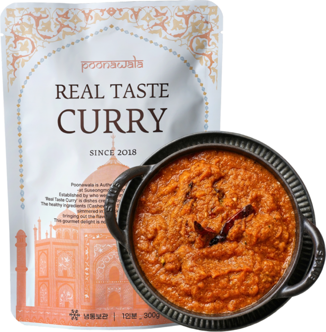 [300g]푸나왈라 대구 줄서서 먹는 인도커리, 300g, 1개, 치킨빈달루