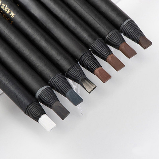 비에스클라스 밀라노 디자인펜슬 반영구 타투 디자인용펜 밀라노 방수 디자인펜, #8카멜브라운, 1개