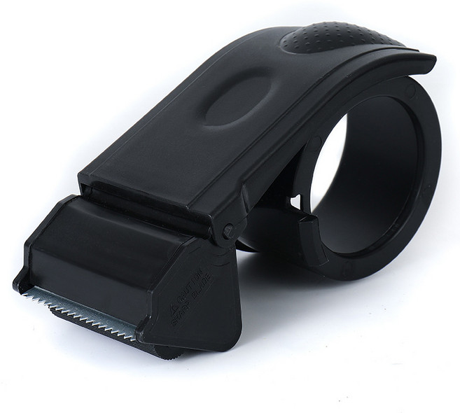 포장용 테이프 커터기 핸드 디스펜서 박스 택배 포장기, 1개, 블랙 (Black)