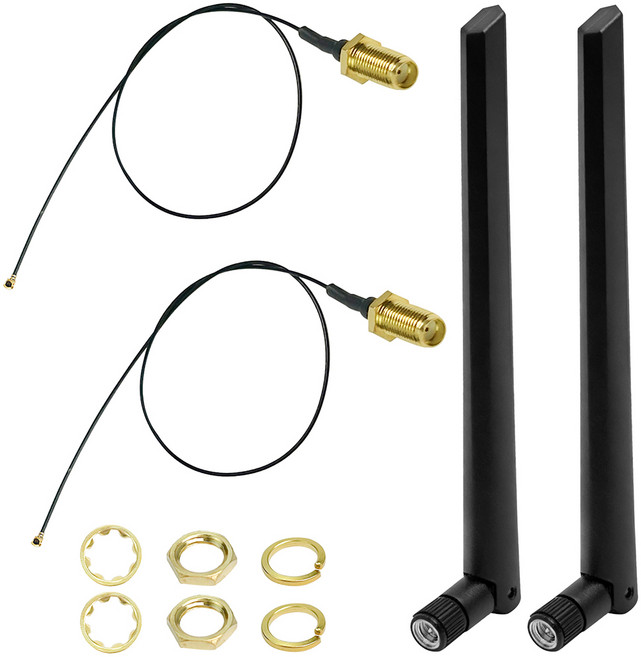 듀얼밴드 WLAN 안테나 2.4G/5.8GHz 2-10dBi SMA 내부 핀 Wi-Fi 듀얼 밴드 어댑터 WLAN 라우터 USB 어댑터 PCI-E 카드