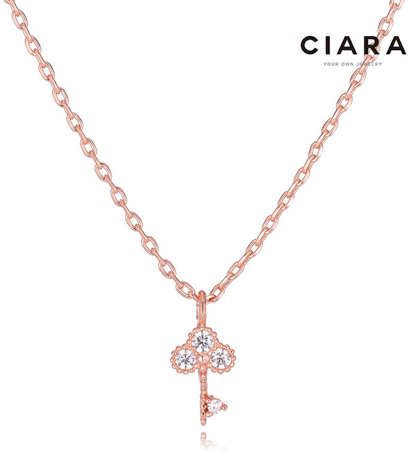 CIARA 14K Cesena 샤이닝키스톤 목걸이(GoldPlated)