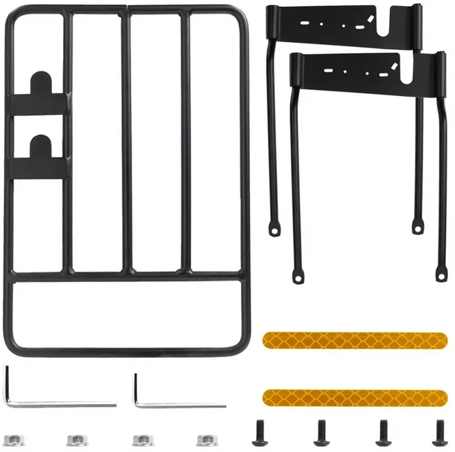 Ninebot Max G30 전동 스쿠터 용 수하물화물 랙 부품 두꺼운 강철 접이식 후면 보관 선반 액세서리, 01 For Max G30