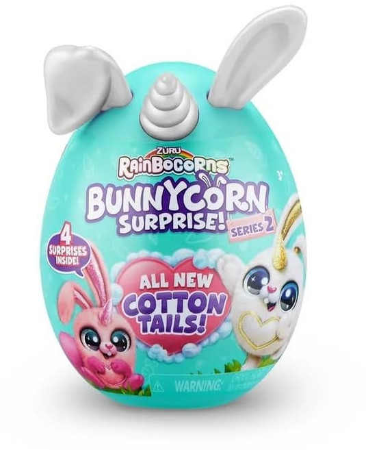Rainbocorns Bunnycorn 레인보우 콘즈 바니콘 인형 토끼 서프라이즈 에그 장난감, 1개, 상세페이지 참조, 1cm