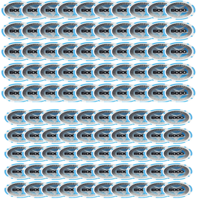 국제규격 고급 라스베거스 몬테카를로 스타 포커칩 100p, 5000, 1개