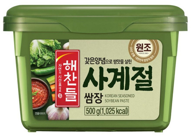 해찬들 사계절 쌈장, 500g, 8개