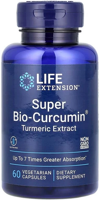 라이프익스텐션 커큐민 Super Bio Curcumin 강황 추출물 베지캡슐 60정, 1개 - 쿠팡