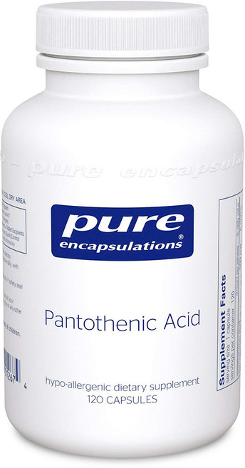 Pure Encapsulations 維他命B5無麩質膠囊, 120顆, 1罐