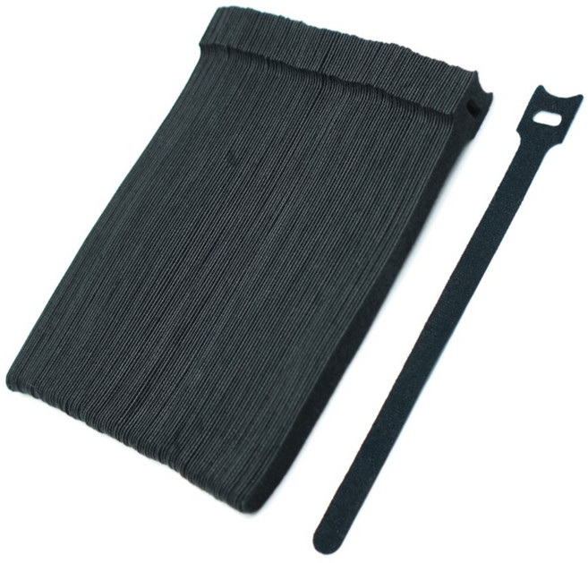 벨크로타이 대형고리형 50개묶음 100개묶음 판매 전선 정리 고정 홀더, 벨크로 대형고리형 블랙(100개)