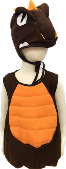 台灣製 兒童澎澎恐龍裝, 咖啡色, 1個