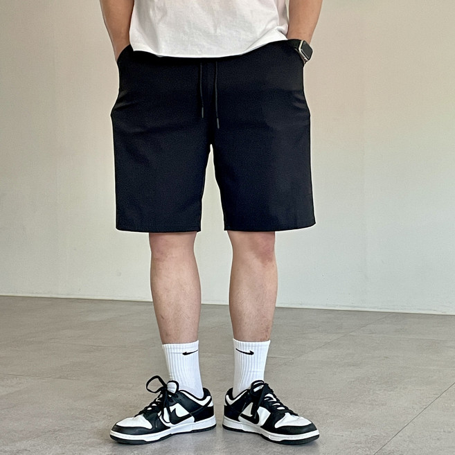 브라우터 남성 여름 아이스 스판 반바지