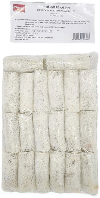 짜조 촐리맥스 냉동 짜조 레하이산 500g(20개)1팩 해산물 그물망 라이스페이퍼 짜조(아이스박스 냉매제 포함), 1개, 500g