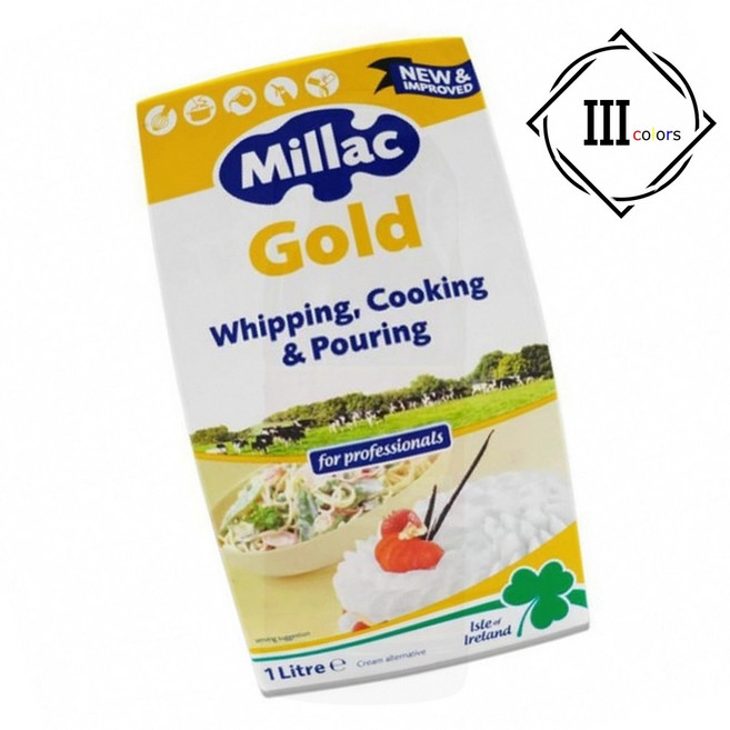 달콤한 휘핑크림 디저트용 생크림 케이크 머핀 토핑, 1ml, 1개