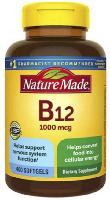 네이처메이드 B12 1000mcg 소프트젤, 1개, 400정, 400정