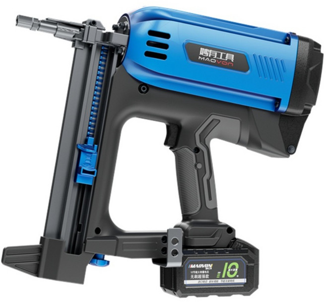 충전 콘크리트 타정기 무선 타카 타정총 전동 네일건 못 박는 기계, 타정기 + 배터리 2개 + 1000개 철못, 1개