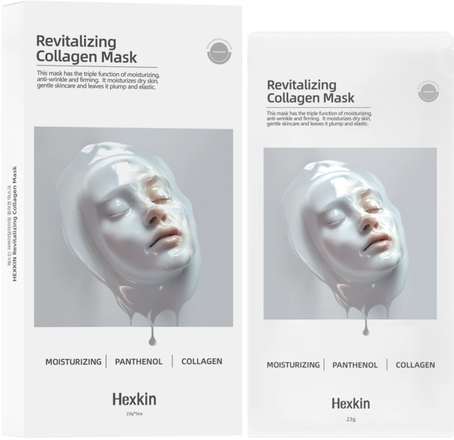 헤스킨 리바이탈라이징 콜라겐 마스크, 1개, 5개입