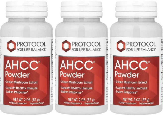 프로토콜포라이프발란스 AHCC 표고버섯균사체 파우더 분말 57g 3병 - 쿠팡