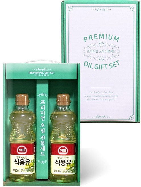 해표 식용유 콩기름0.5L 명절 선물세트, 1개
