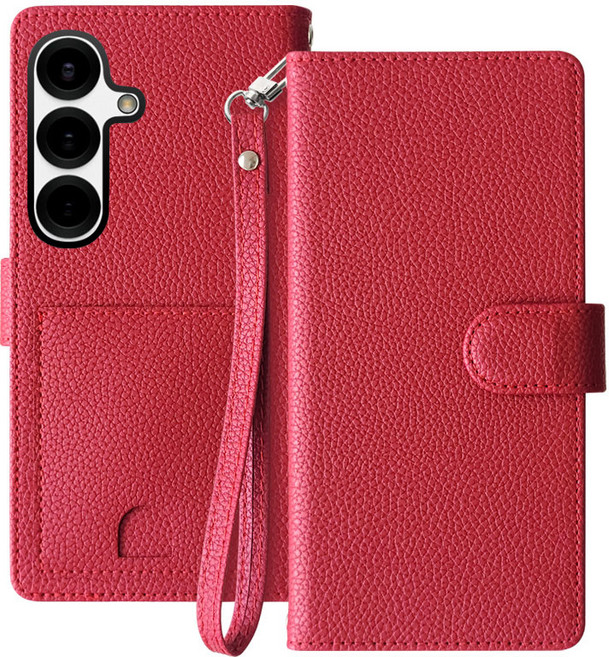 갤럭시 S23 시리즈 S23 / S23플러스 / S23울트라 - 린클 오플 월렛 지폐2칸+카드5장 올인원 지갑형 케이스 + 손목스트랩