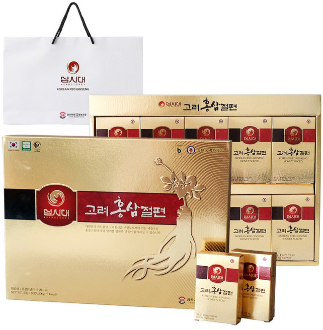 삼시대 고려 홍삼 절편 선물세트 + 쇼핑백 200g