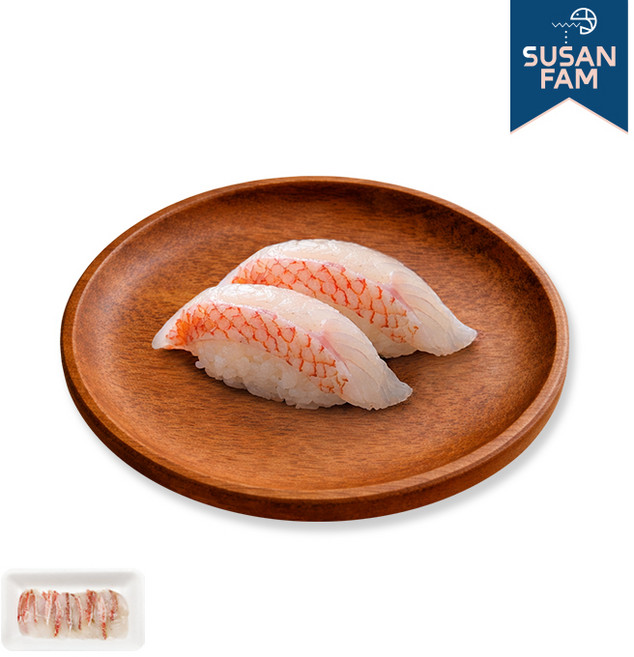 초밥용 장문볼락 120g(6gX20미) 초밥재료 적어 불볼락, 1개, 120g