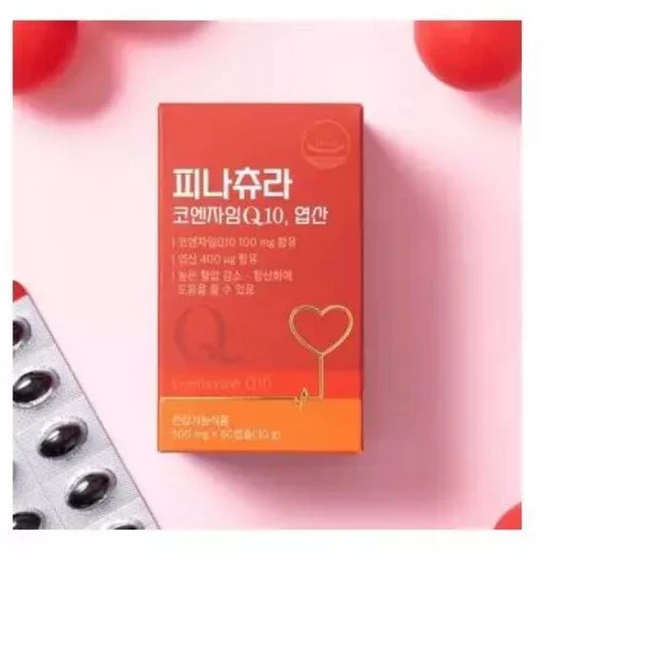 높은 혈압 감소엔 피나츄라 코엔자임큐텐 영양제 2개월분, 60정, 1개 - 쿠팡