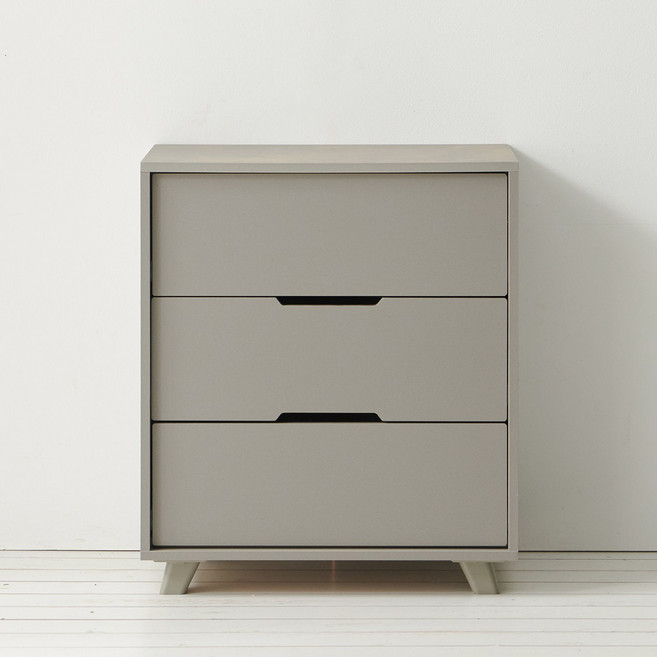 파로마 이즈 웨일 600 3단 서랍장, 그레이