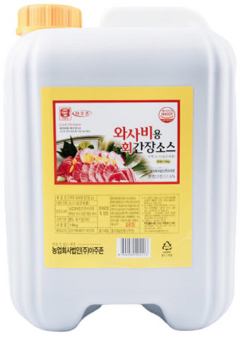 우리승진식품 아주존 와사비용 회간장, 10개, 1.4L