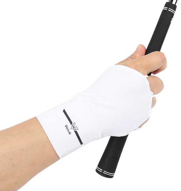 볼빅 골프 손등토시 핸드가드 남녀 공용, 화이트, 1개
