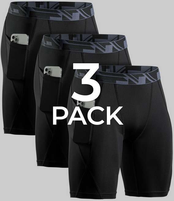 애슬리오 언더레이어 반바지 골프이너웨어 3팩 AO-BSP26