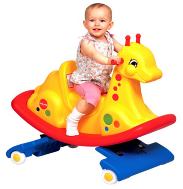 쿠쿠토이즈 쿠쿠토이즈 스프링기린 스프링카 흔들말 ., 1개