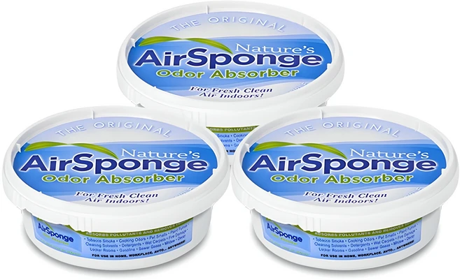 네이처스에어스펀지 탈취제 커버오픈형 본품, 227g, 3개 - 쿠팡