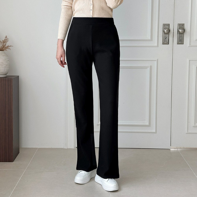 가을 세미부츠컷 에이플심플 여성바지 스판 부츠컷 데일리 밴딩팬츠 Autumn women's pants